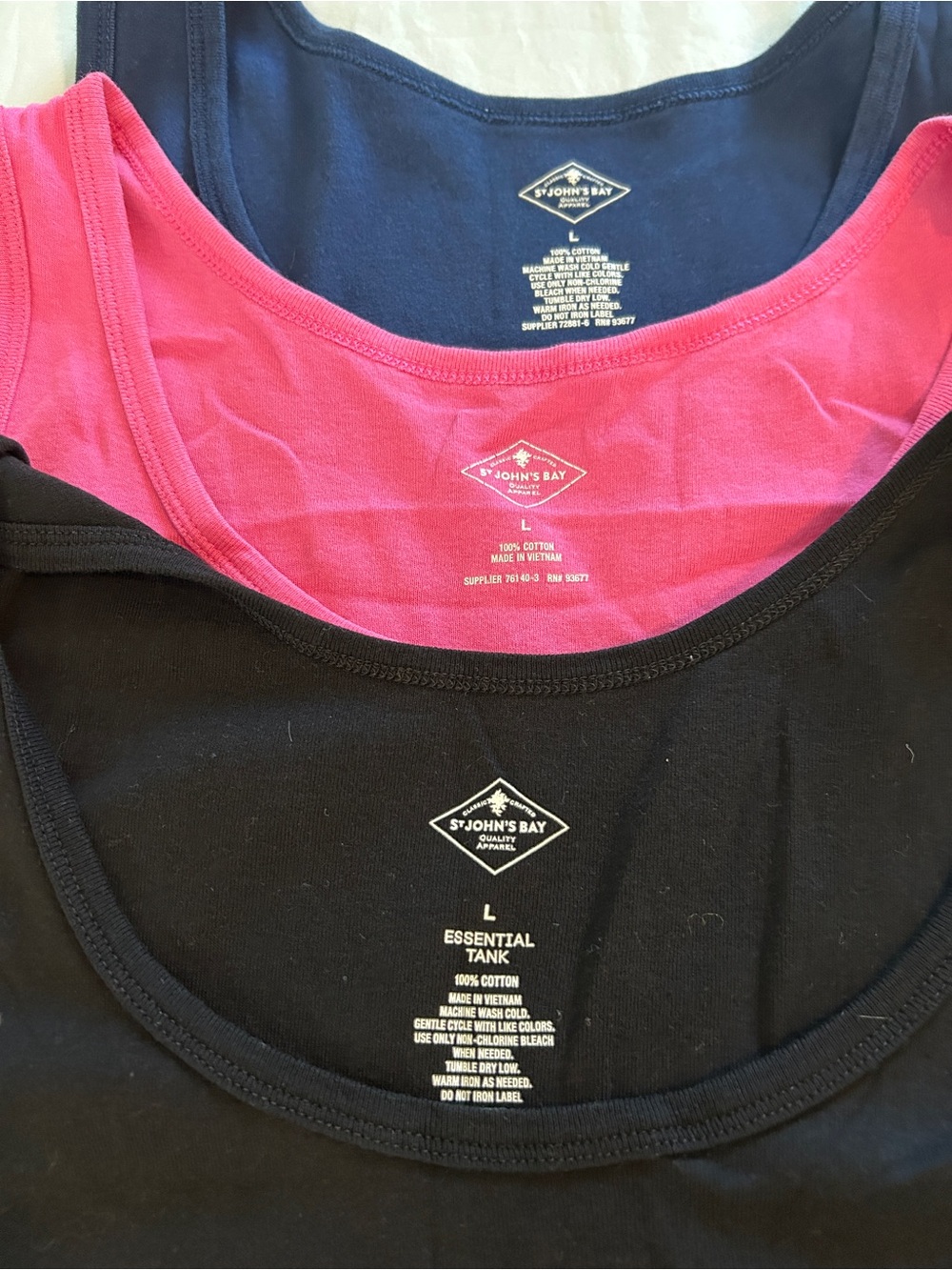 St John’s Bay tank tops- set of 3 - Picture 2 of 4